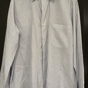 Loro Piana Light Blue Striped Dress Shirt